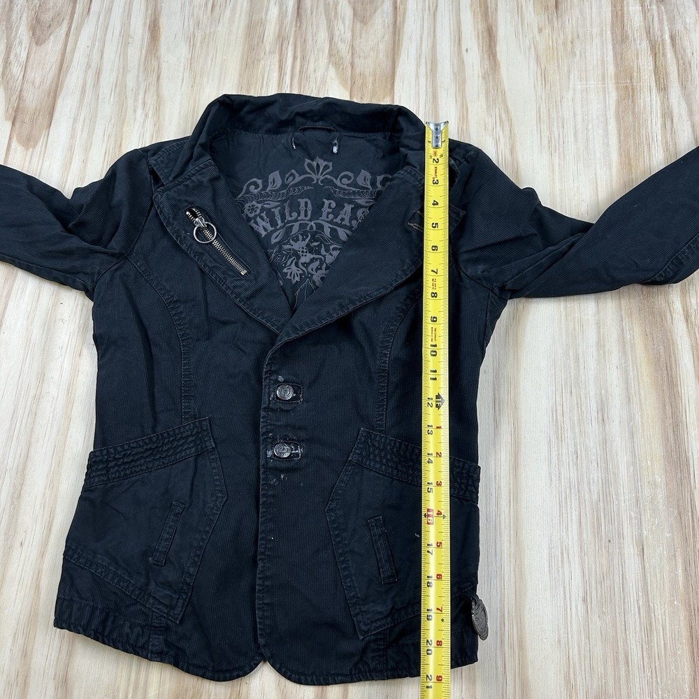 Diesel Women's XS Black Goth Emo Grunge Jacket Y2K Alternative Punk Streetwear - Picture 8 of 11